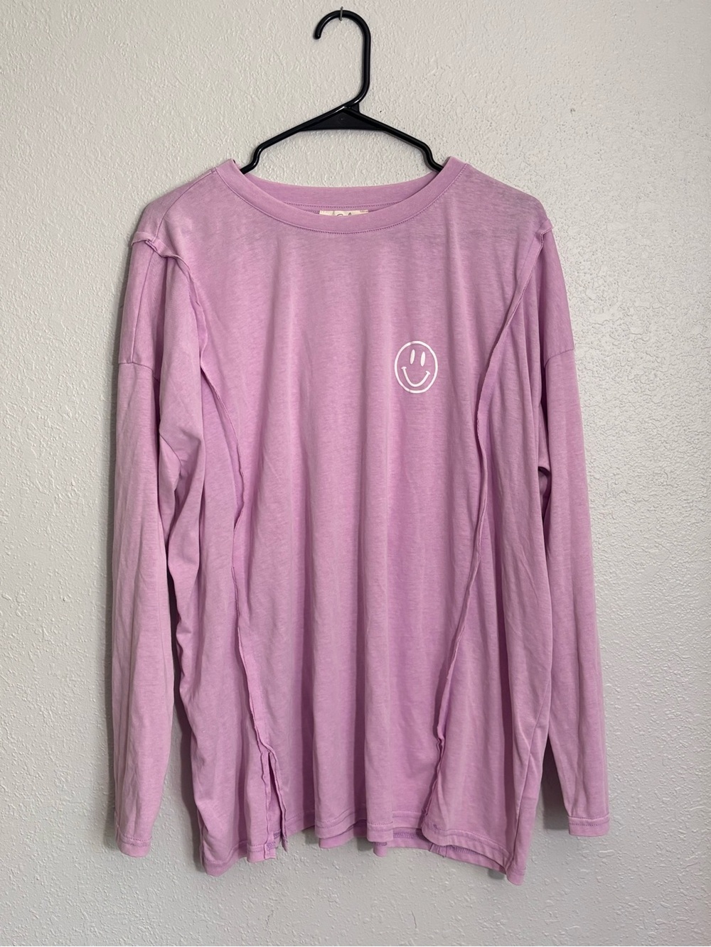 easel Lilac Long Sleeve Tee “Good to see U”